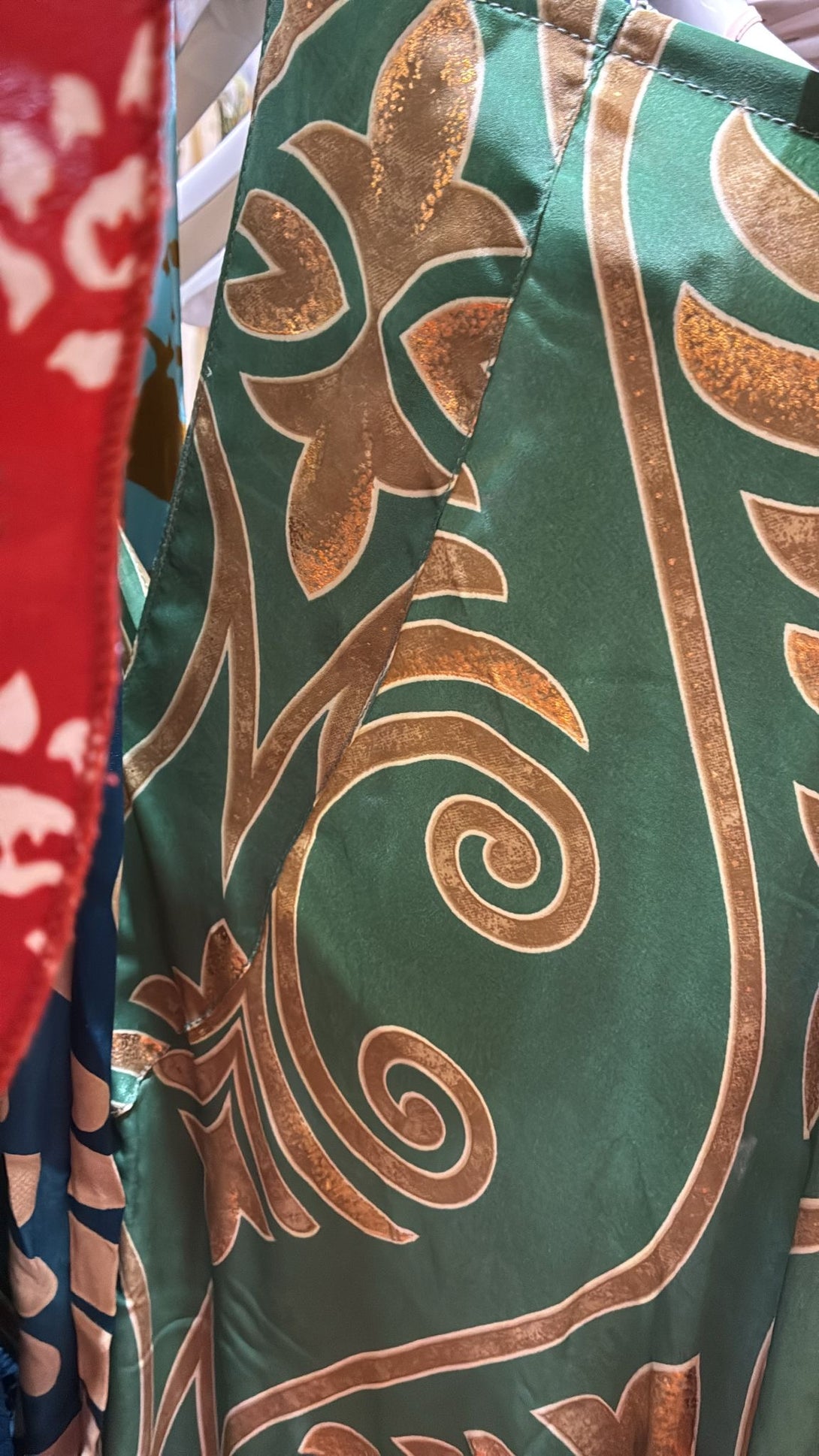 Vestito lungo seta open back Patty metallic-Vestito-WhyY-Bijondo