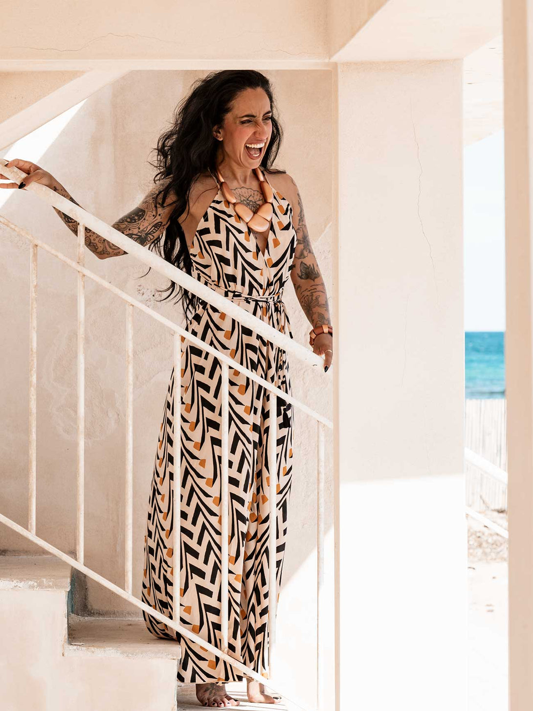 Vestito lungo seta open back Uliana-Vestito-WhyY-Bijondo