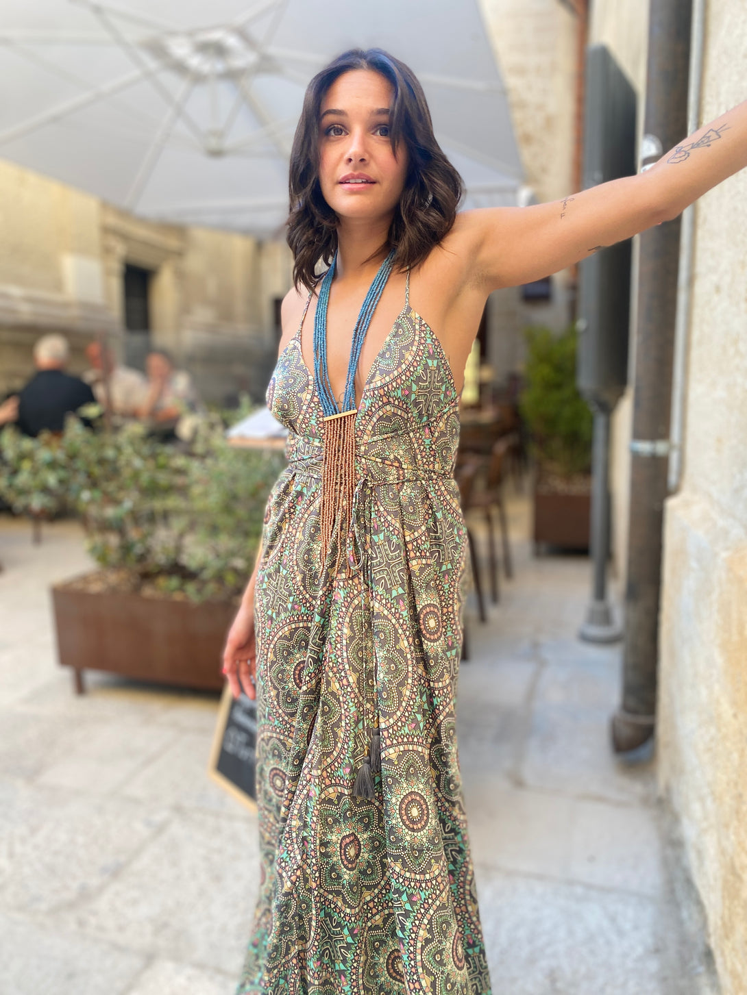 Vestito lungo seta open back Uliana-Vestito-WhyY-celeste-taglia unica-Bijondo