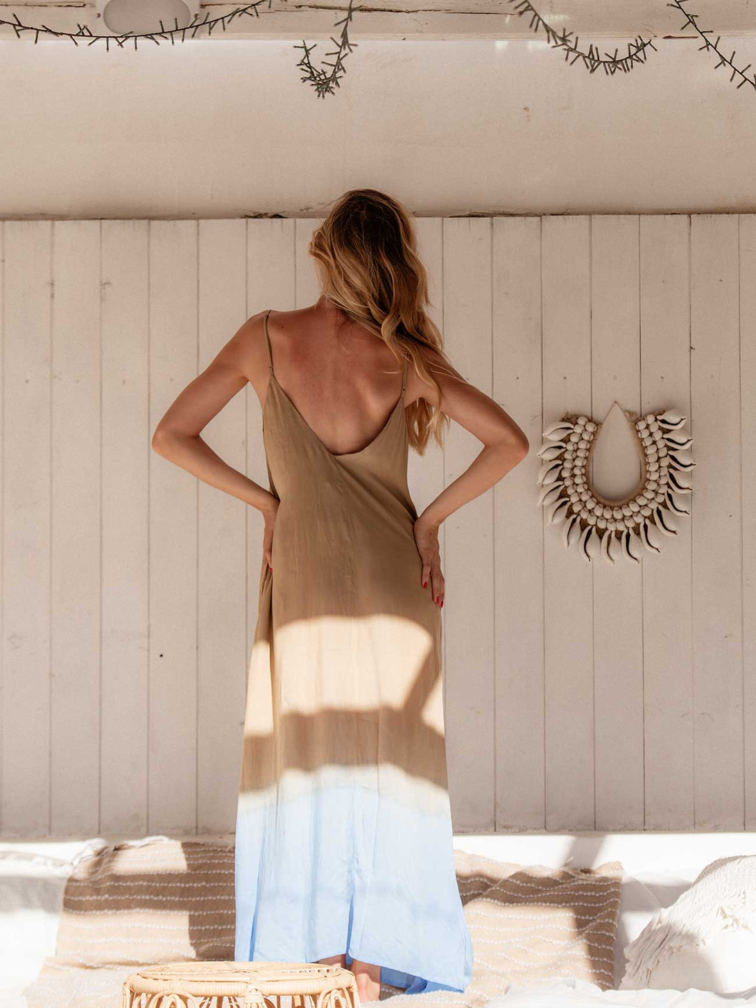 Vestito lungo stampa sfumata rayon Marzia-Vestito-Bijondo-Bijondo