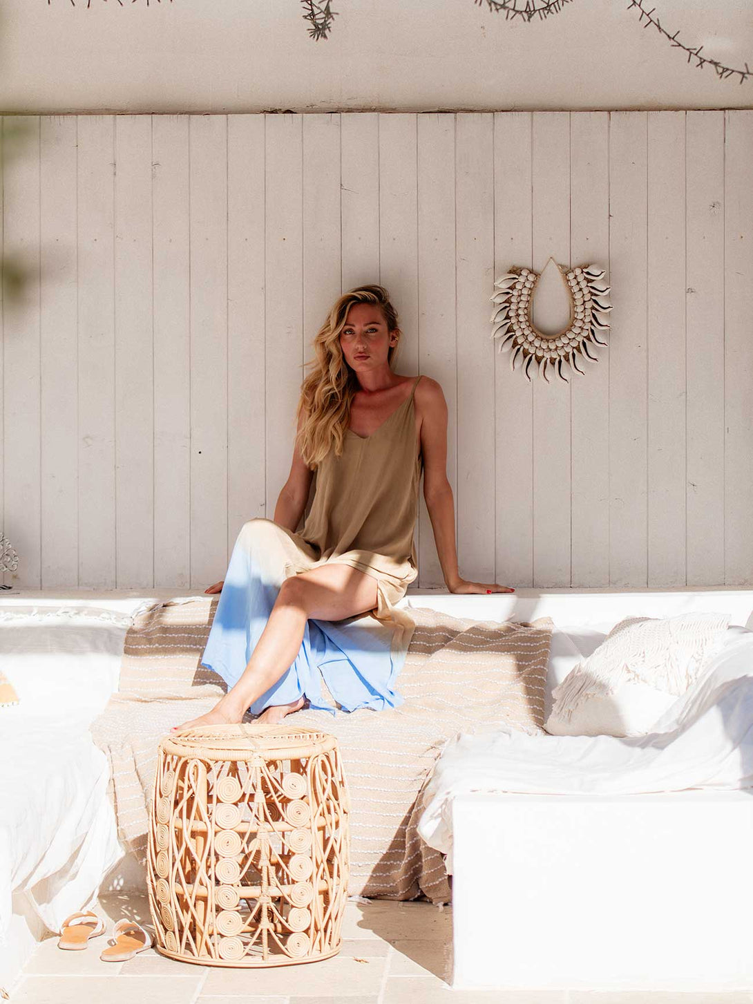 Vestito lungo stampa sfumata rayon Marzia-Vestito-Bijondo-Bijondo