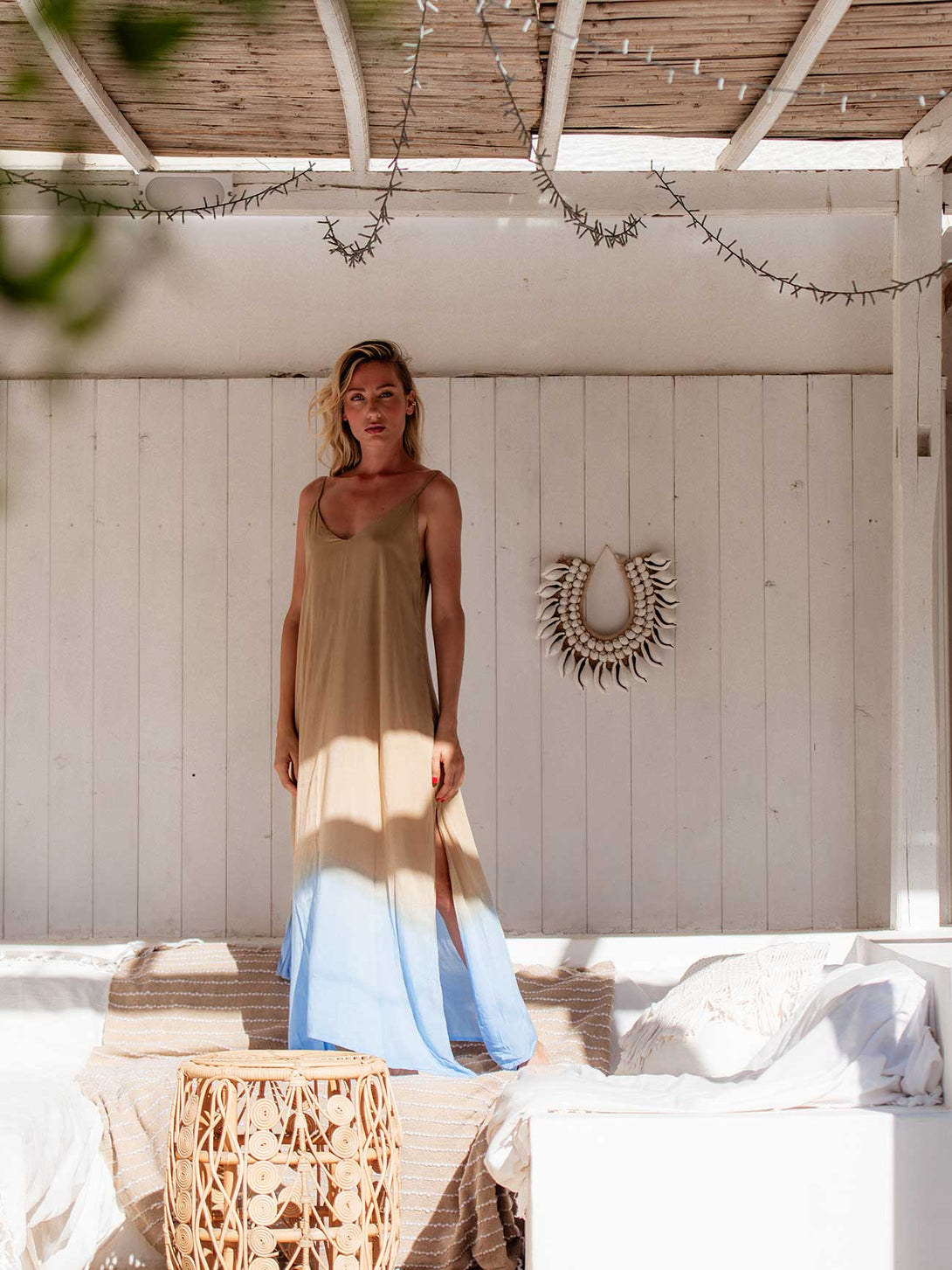 Vestito lungo stampa sfumata rayon Marzia-Vestito-Bijondo-Bijondo