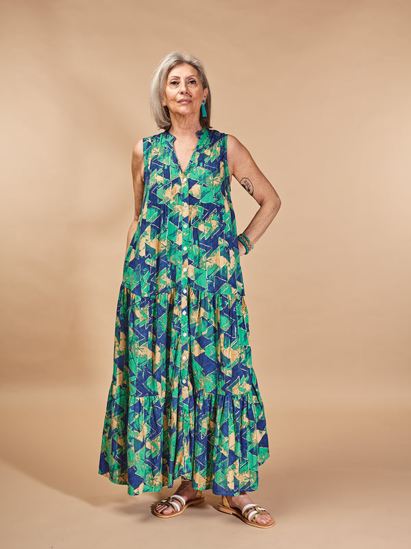 Vestito lungo viscosa Aurelia-Vestito-Bijondo-Smeraldo-S-M-Bijondo