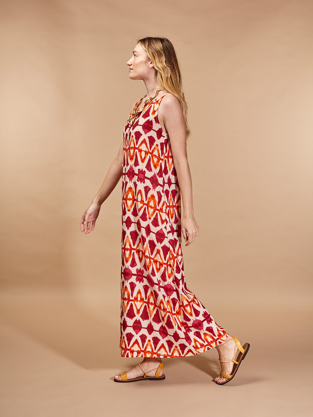 Vestito lungo, viscosa boho Silvia-vestito-Bijondo-Bijondo