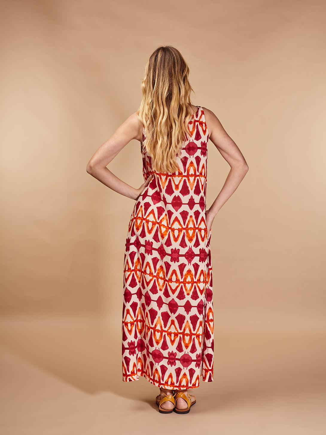 Vestito lungo, viscosa boho Silvia-vestito-Bijondo-Bijondo