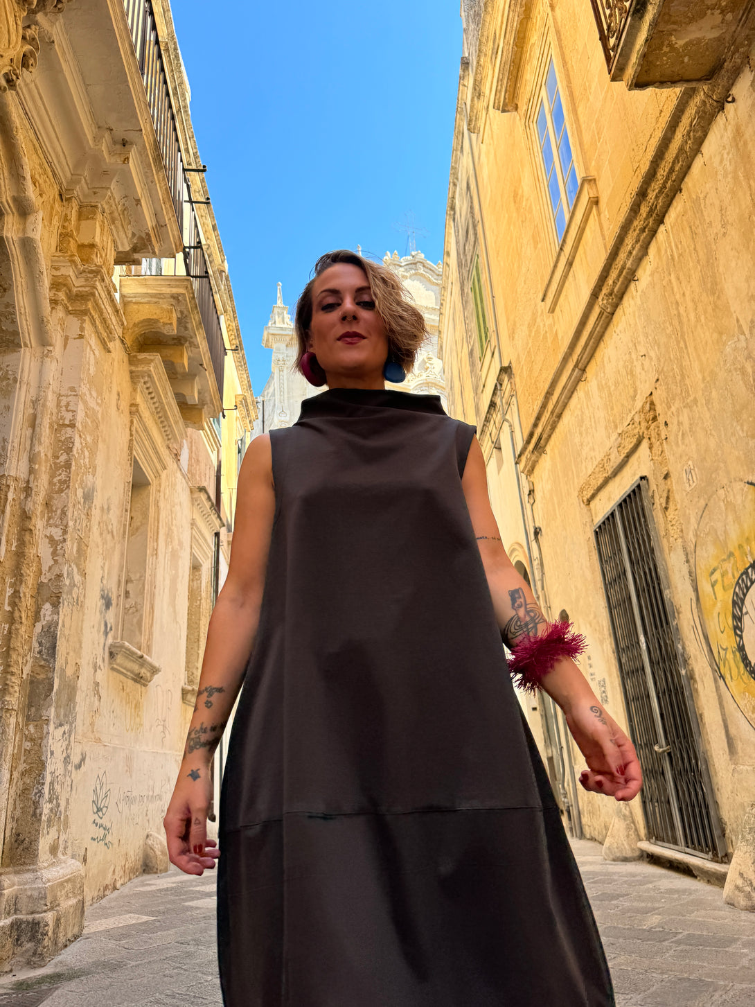 Vestito midi Debbie-vestito-Bijondo-Bijondo