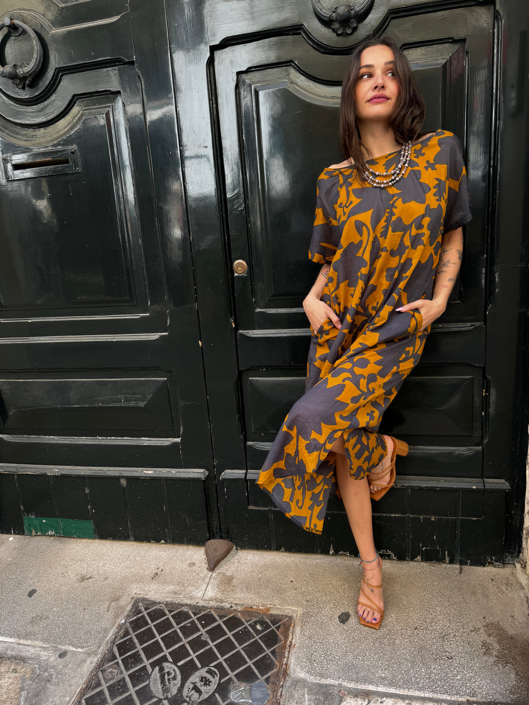 Vestito midi cotone Evie-Vestito-Bijondo-Bijondo