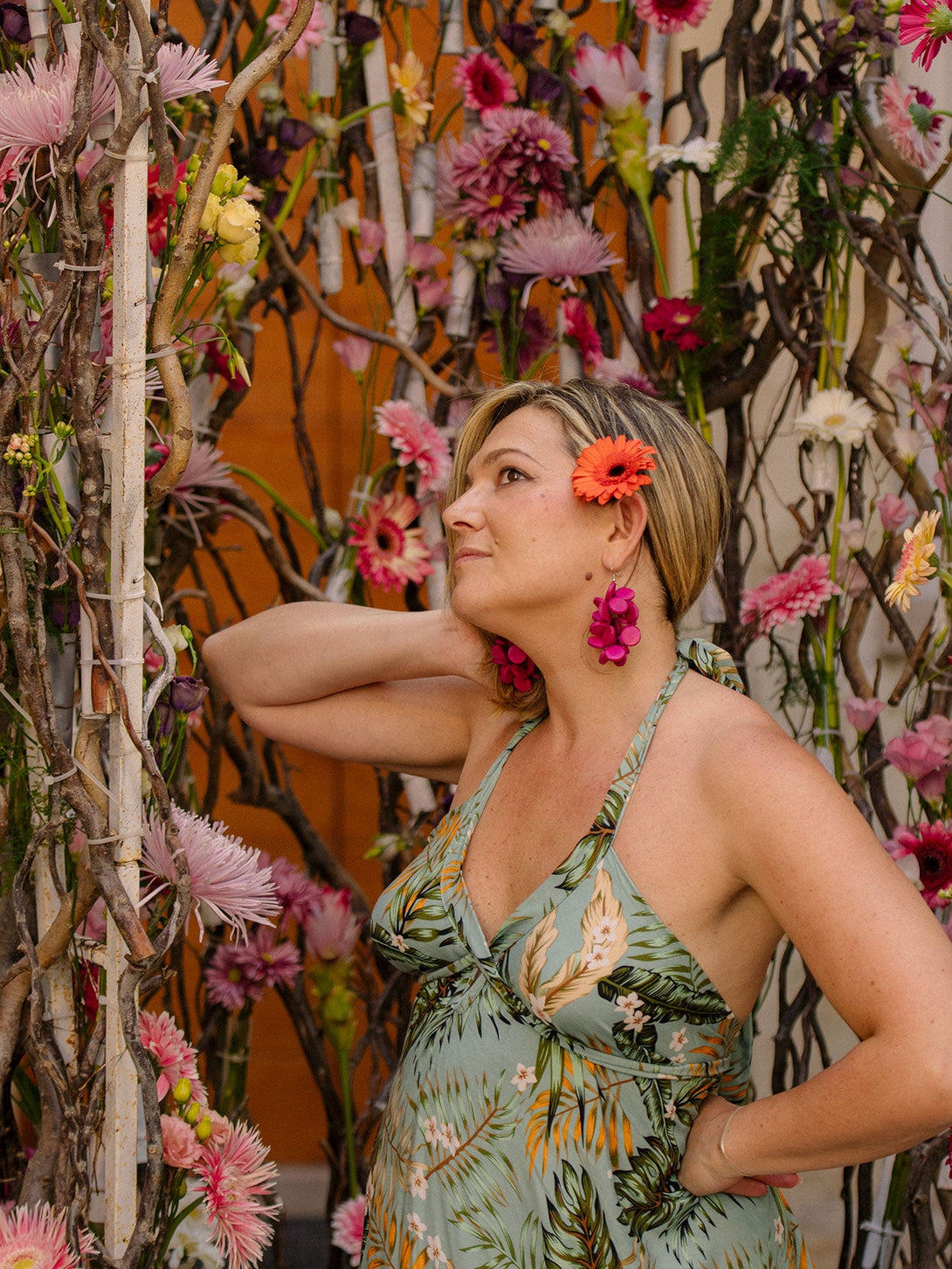 Vestito midi in rayon scollo ad incrocio Patrizia-bianco-taglia unica-Bijondo