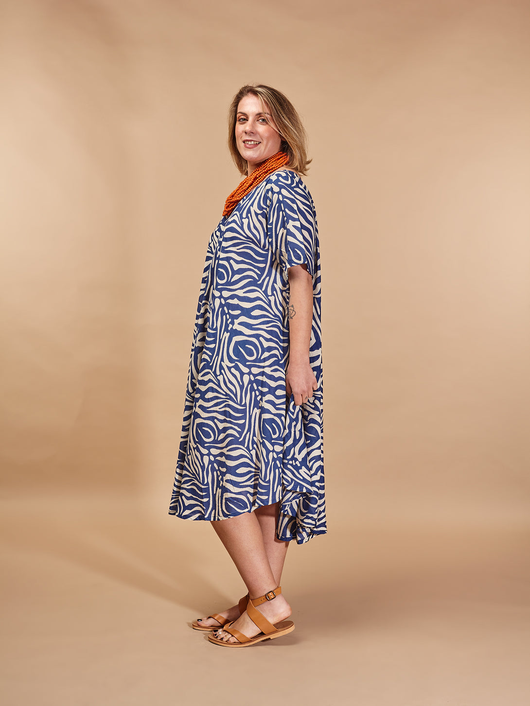 Vestito midi, leggero, viscosa Iskra-Vestito-Bijondo-Bijondo