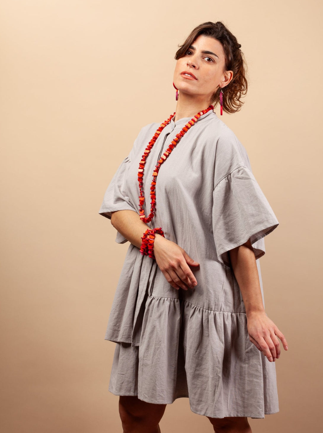 Vestito mini lino Phoebe-Vestito-Bijondo-Bijondo