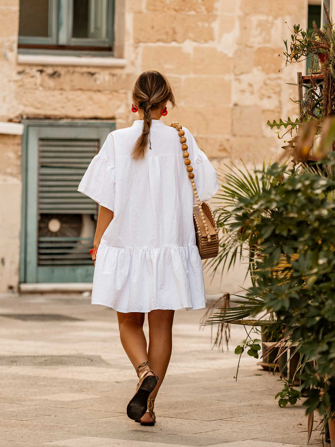 Vestito mini lino Phoebe-Vestito-Bijondo-Bijondo