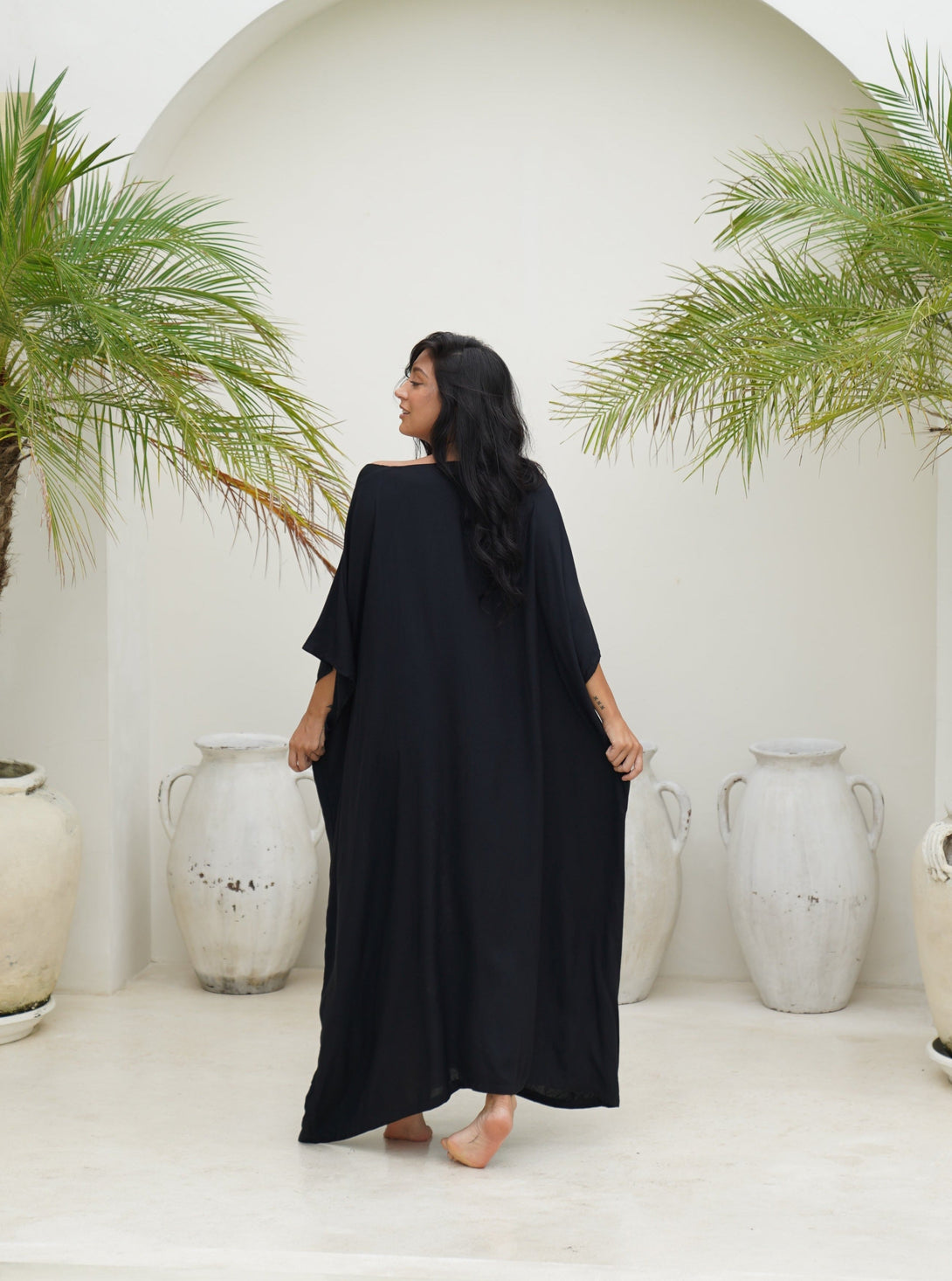 Vestito over stampa giaguaro Shakira-nero-Bijondo