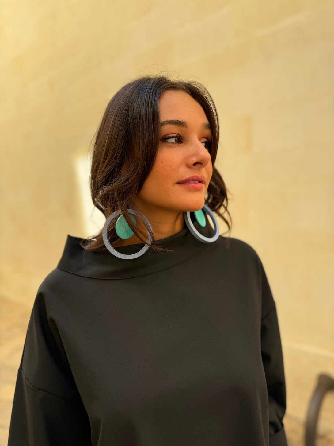 Vestito oversized midi Blue Flower-Vestito-Wendy Trendy-Bijondo