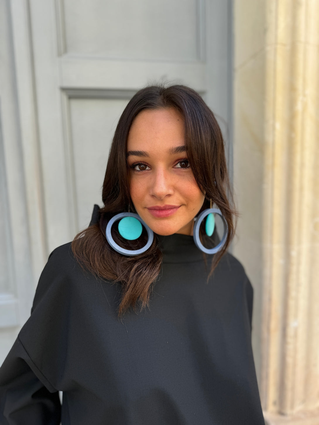 Vestito oversized midi Blue Flower-Vestito-Wendy Trendy-Bijondo