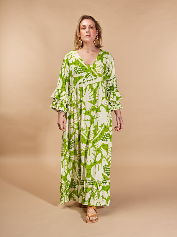 Vestito oversized viscosa Arinae-Vestito-Bijondo-Verde-S-M-Bijondo