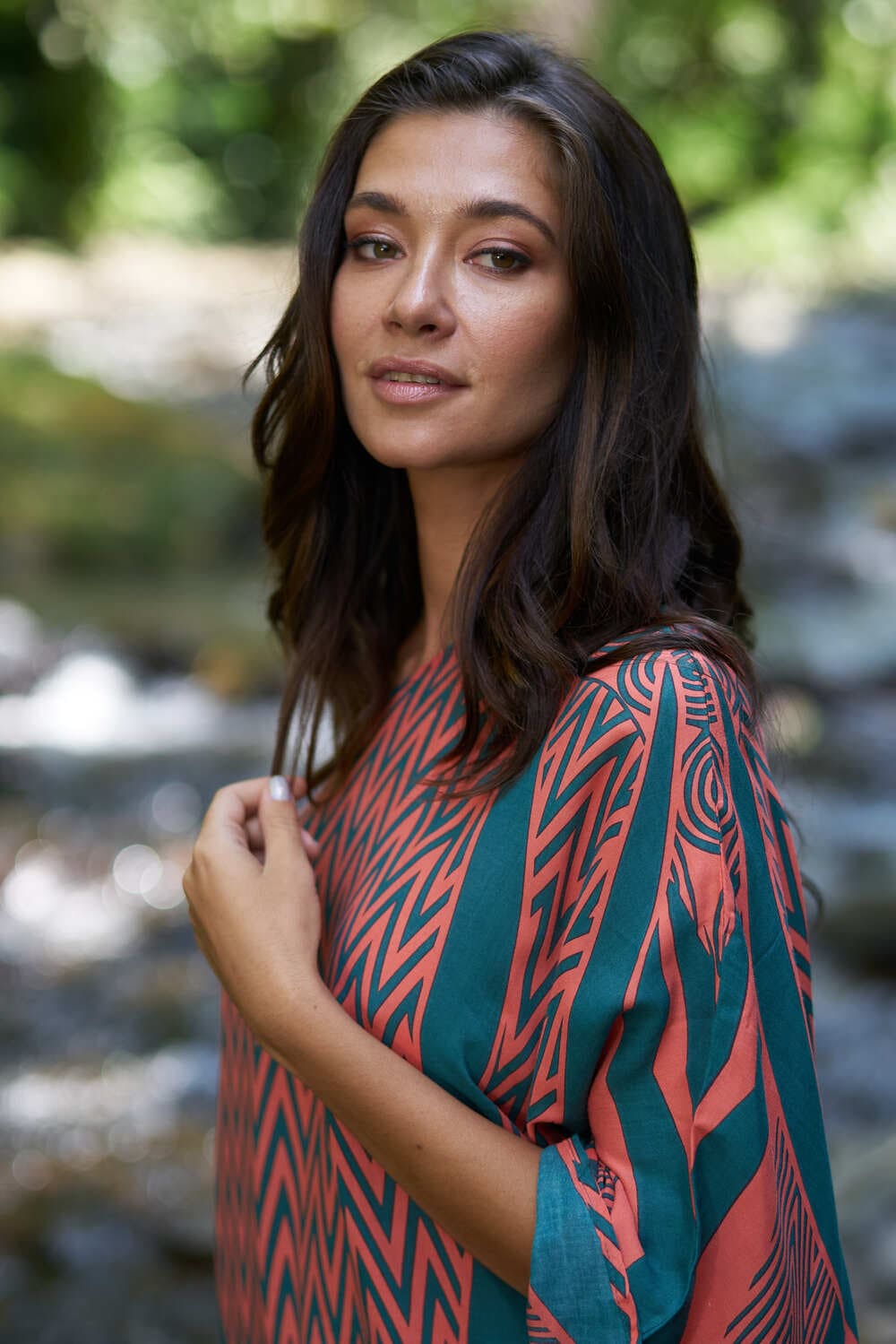 Vestito rayon corto Charlize - celeste - Bijondo