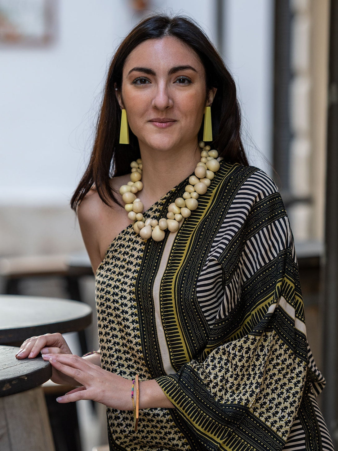 Vestito rayon corto Charlize - arancione - Bijondo