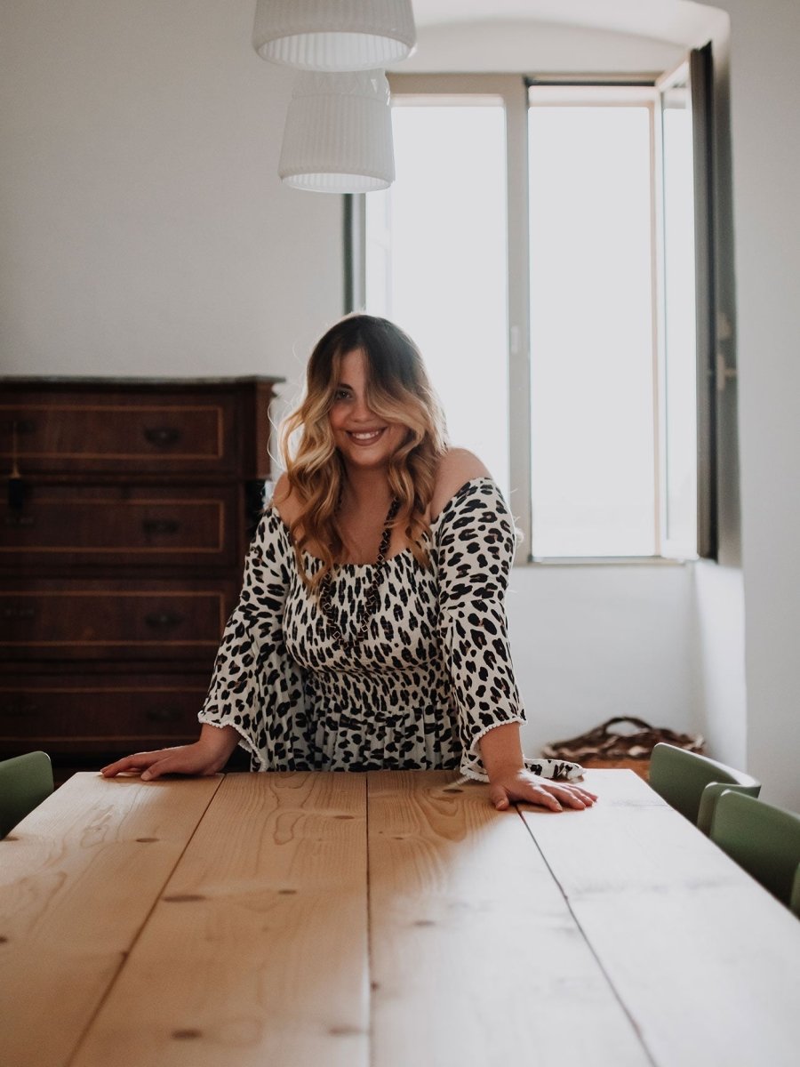 Vestito rayon lungo con balze Monique - nero - Bijondo