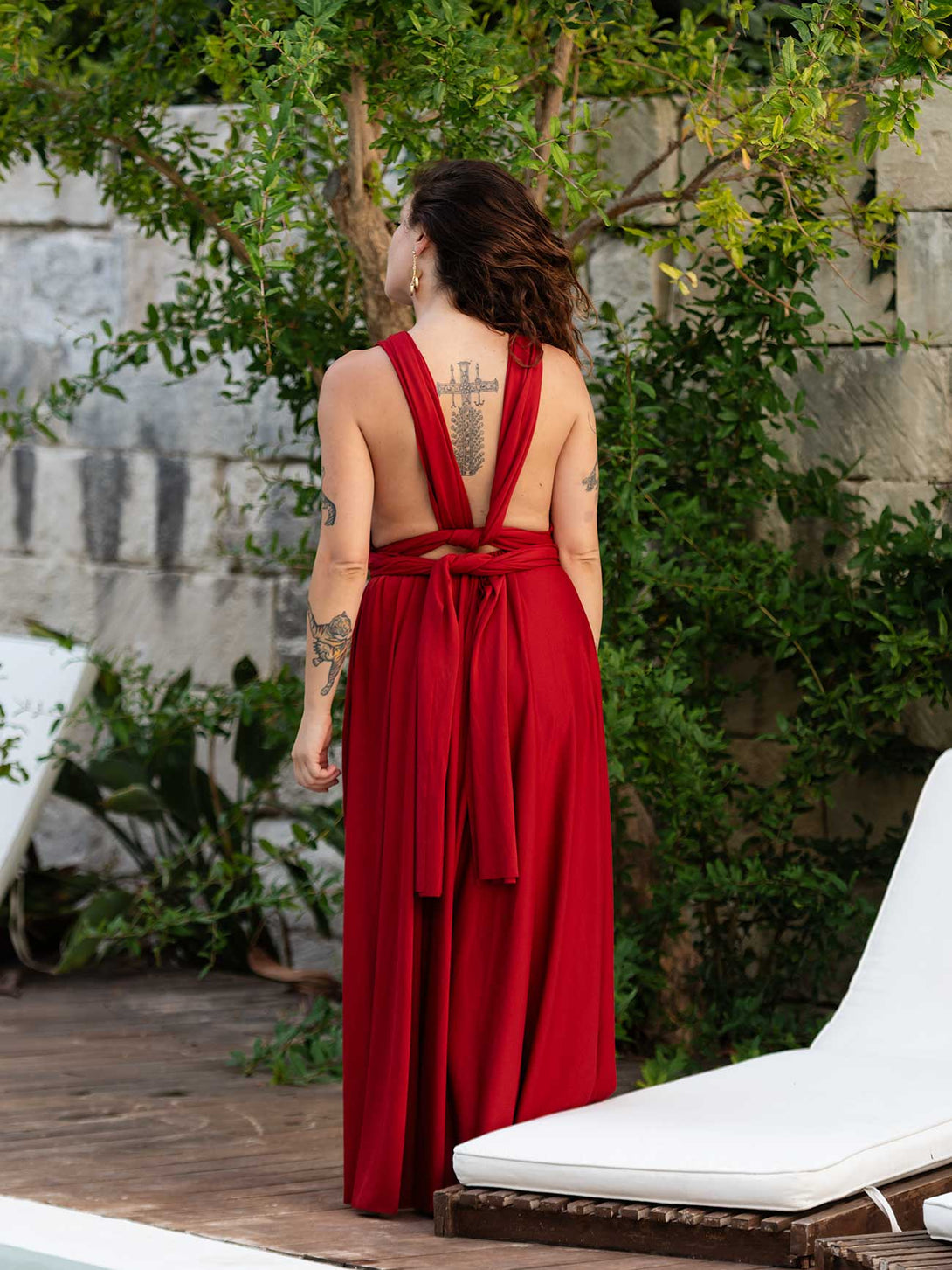 Vestito trasformabile Ayunita infinity a lunghezza caviglia-Vestito-Bijondo-Bijondo