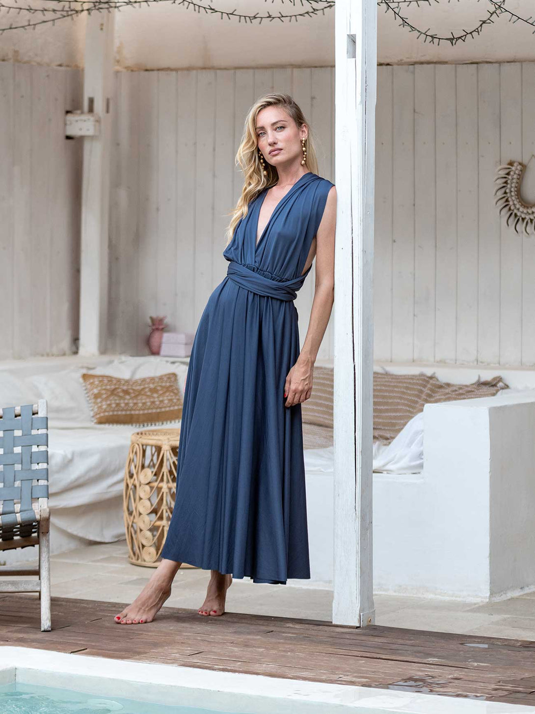 Vestito trasformabile Ayunita infinity a lunghezza caviglia-Vestito-Bijondo-Bijondo