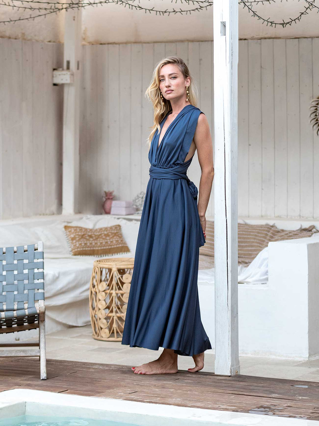 Vestito trasformabile Ayunita infinity a lunghezza caviglia-Vestito-Bijondo-Bijondo