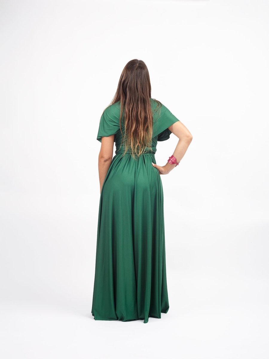 Vestito trasformabile Ayunita infinity - verde bosco - Bijondo