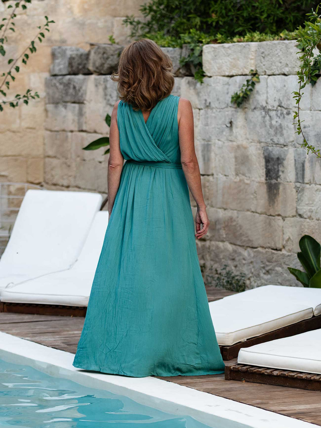 Vestito wrap a portafoglio rayon crepe Eloise-vestito-Bijondo-Bijondo