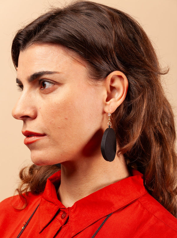Myra wood earrings